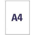 A4-es méretű nyomtatható időjárásálló fólia.